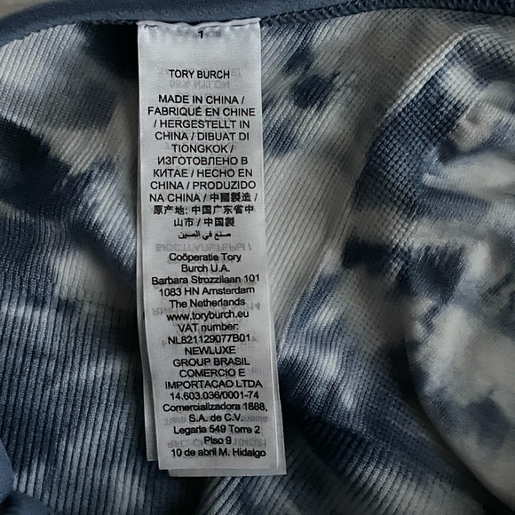 Tory Burch Sport Tie-Dye Seamless Long Bralette Style Number 78439 Athleisure - Picture 8 of 10